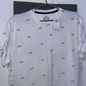 Hollister White logo Tee